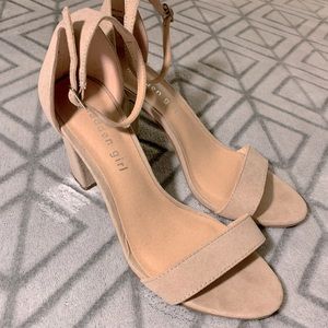 Tan/cream heels. Madden girl. Size 7.